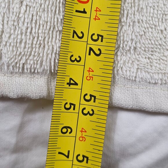 Vintage Stevens White Bath Towel 53x29.5 Made In USA Summer Solid - Picture 6 of 7